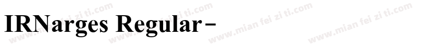 IRNarges Regular字体转换
